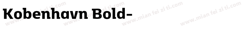 Kobenhavn Bold字体转换